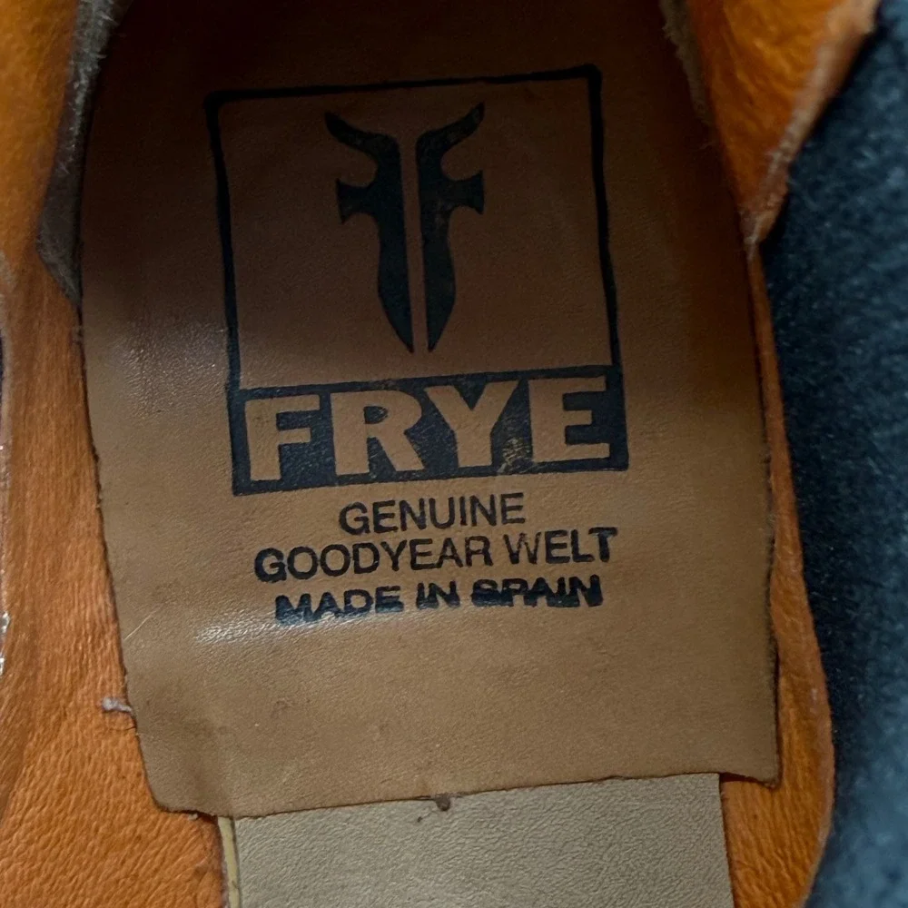 Frye Chelsea Boots Cognac Brown Leather Goodyear Welt Made in Spain Women 6